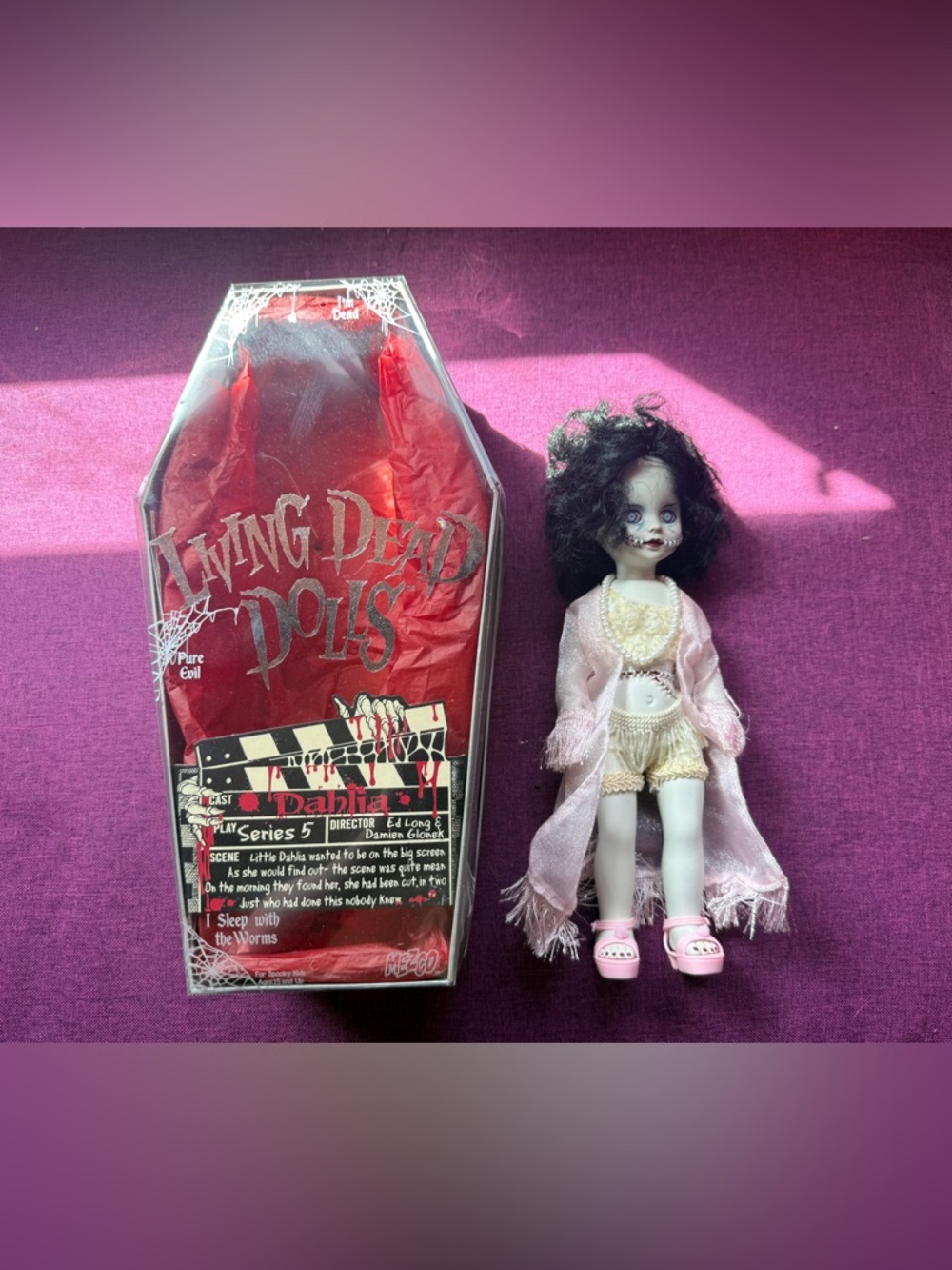 Living Dead Doll Dahlia Series 5 Horror Doll in Pink Outfit